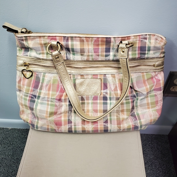 Coach | Bags | Coach Poppy Madras Purse | Poshmark